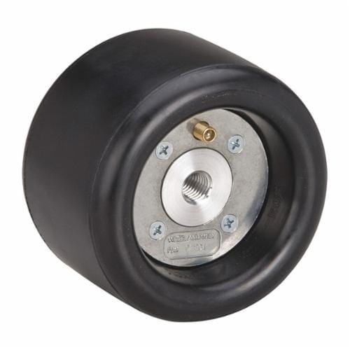 Dynabrade® Dynacushion® 92805 Heavy Duty Pneumatic Wheel, For Use With Dynastraight® 13521 Finishing Tool, 5 in Dia x 3-1/2 in W, 5/8-11 Arbor